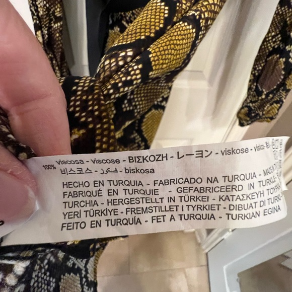 Zara size small Python print dress - Picture 4 of 7
